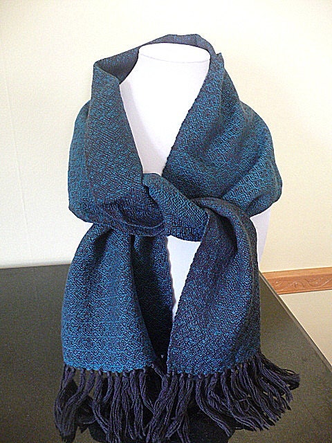 Hand Woven Wool Scarf - FiberandBeadBoutique
