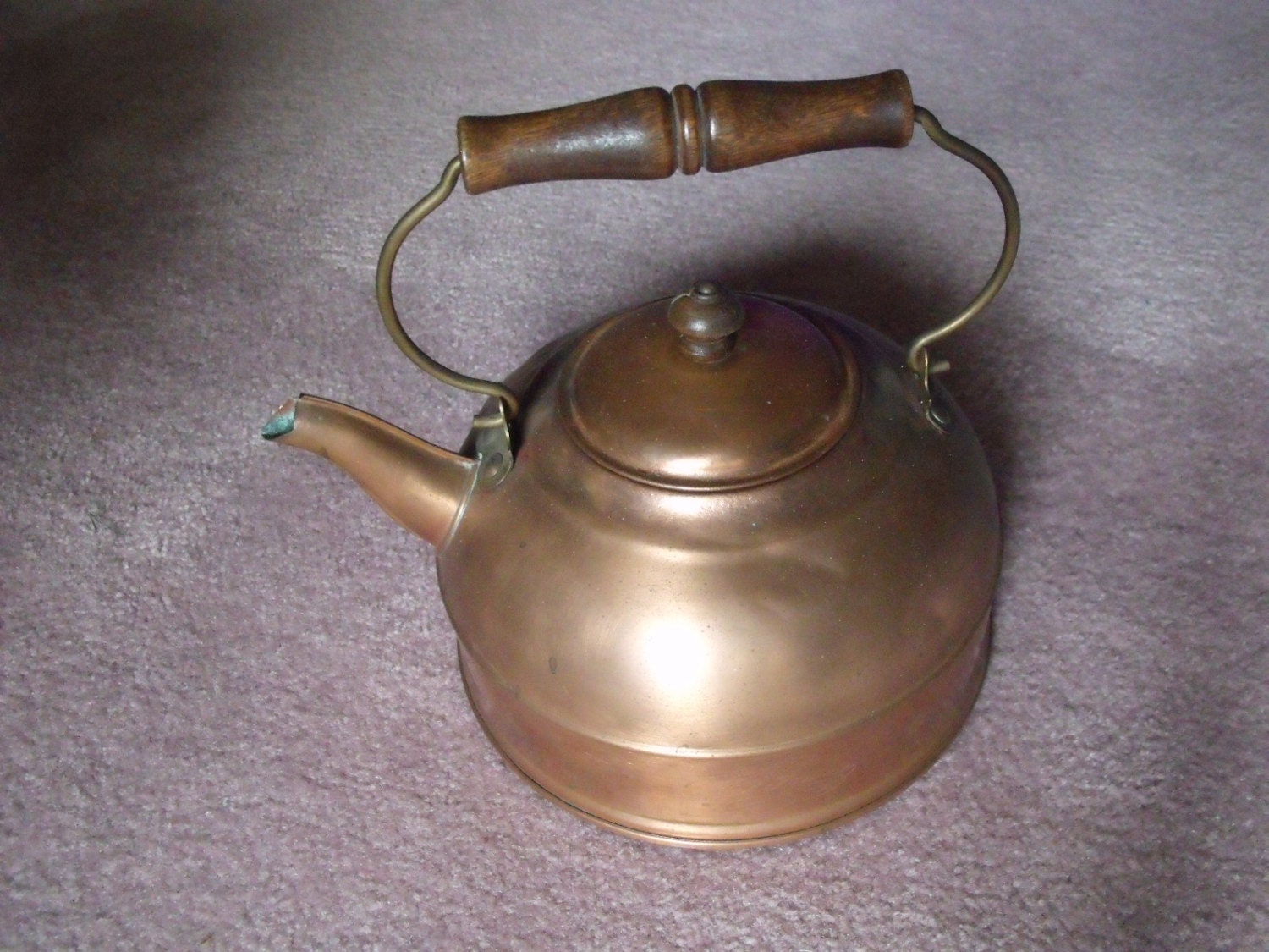 Antique Copper Tea Kettle By Vintagepaintingyarn On Etsy