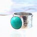 Turquoise Ring, Artisan Ring, Gemstone Ring, cocktail ring, Sterling silver Ring, Black Friday Etsy