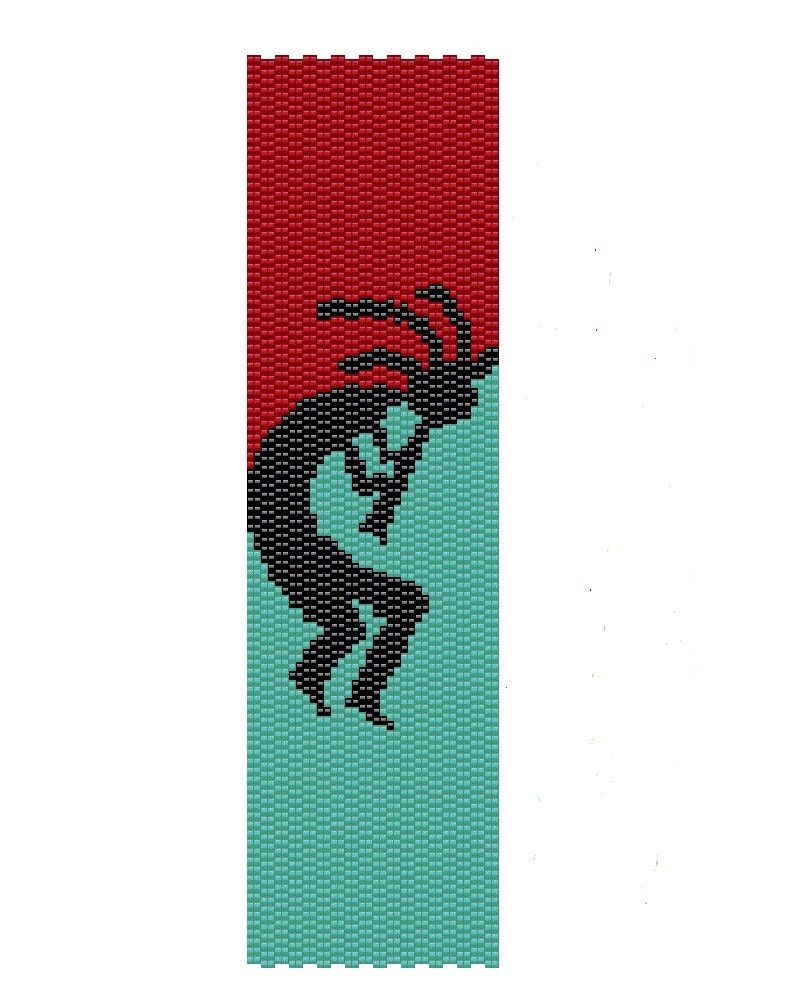 Kokopelli Peyote Pattern Native American by BeadingWonders