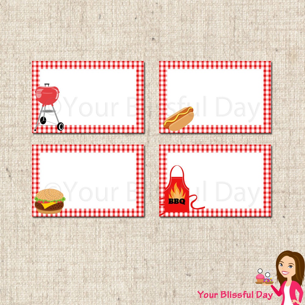 PRINTABLE BBQ Label Tents Il_570xn