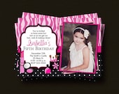 Glamour Girl Birthday Invitation with Photo (Printable) Il_170x135
