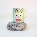 Peter Rabbit Mug, Milk Mug, Kids Easter - Mint Green / Pink / Yellow
