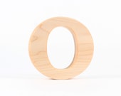 letter O wood teether - a handmade eco-friendly teething / grasping toy - special keepsake gift for newborn and infant - SmilingTreeToys