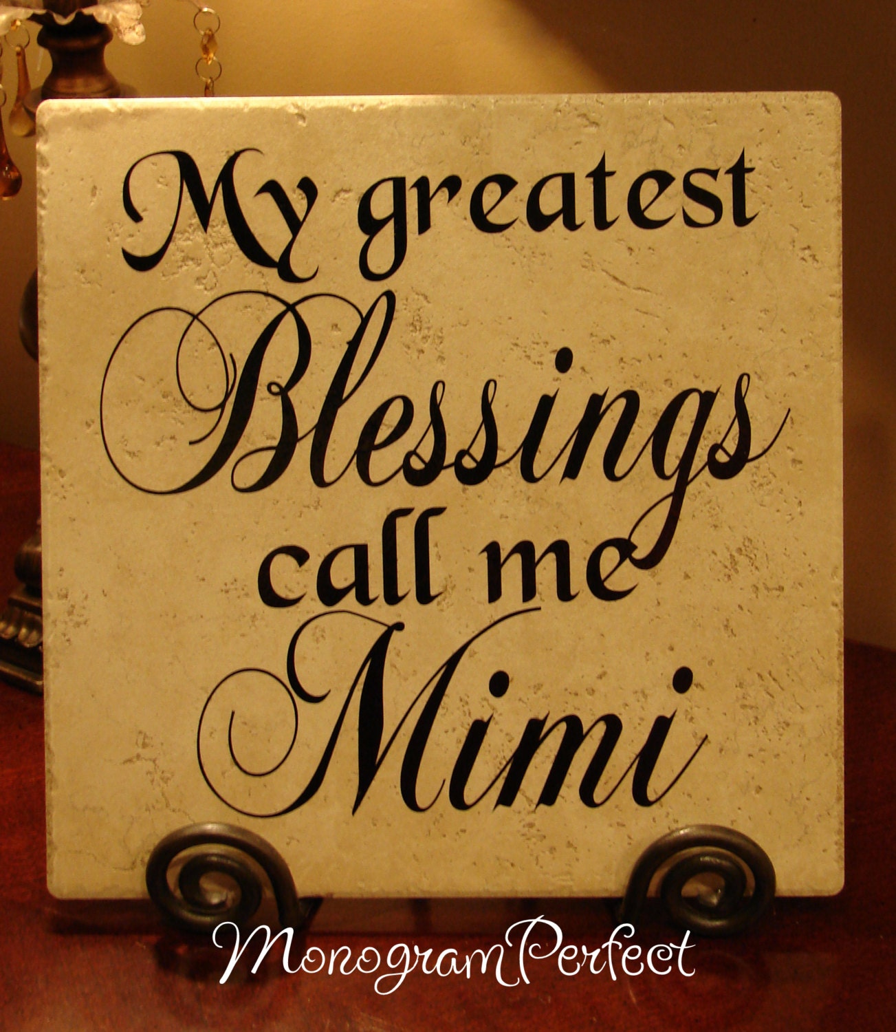 My Greatest Blessings Call Me Mimi Decorative by MonogramPerfect