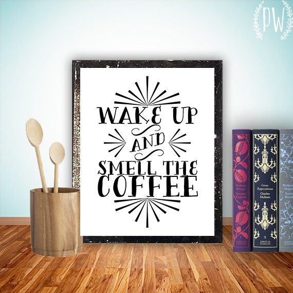 Kitchen Art Printable wall decor print coffee by PrintableWisdom