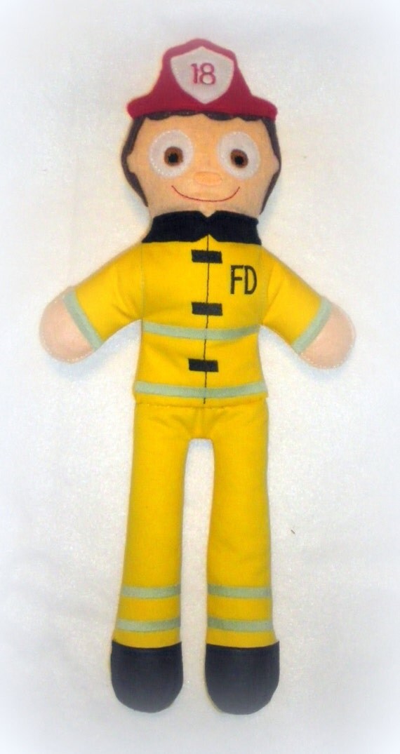 fireman peg doll