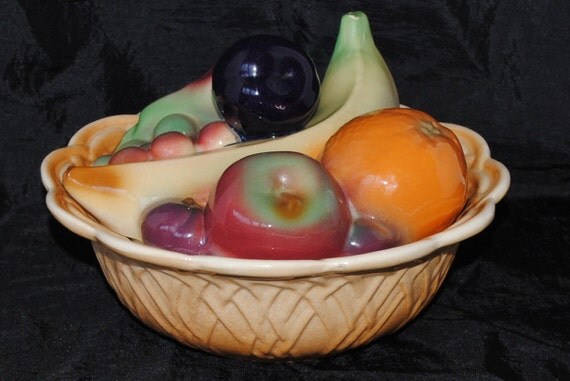 Unique Lidded Ceramic Fruit Bowl Fruit IS by Purpose4Everything