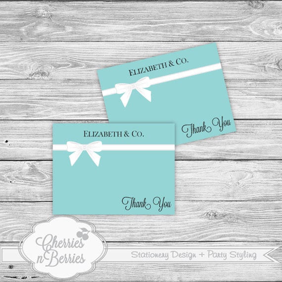 Tiffany's Inspired Bridal Shower - Printable Thank You Cards Il_170x135