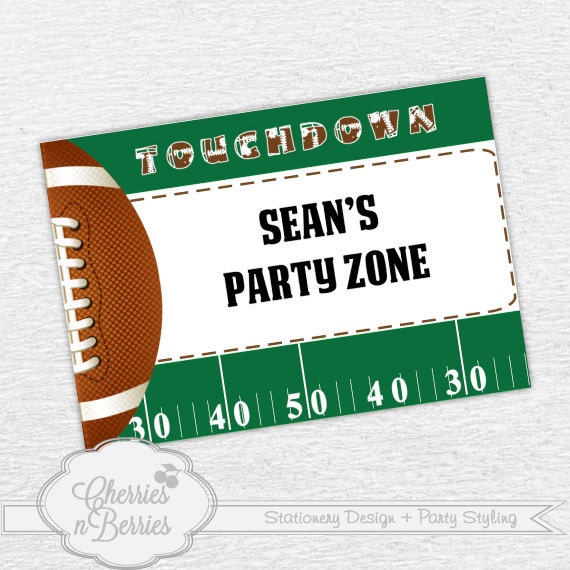 Football Birthday Party Printable Welcome Sign Il_570xn