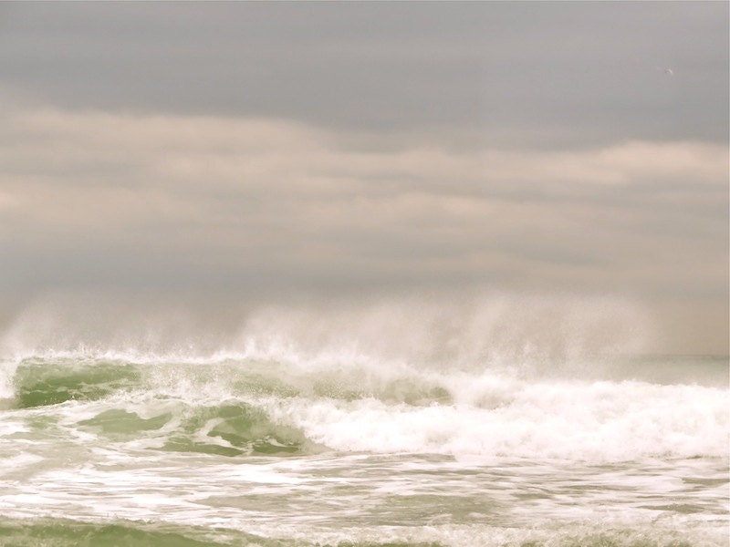 Beach Photography, Nature Photography, Fine Art, Storm, Ocean, Waves, Sea, Gray, Landscape, Art Print - StudioSwede13