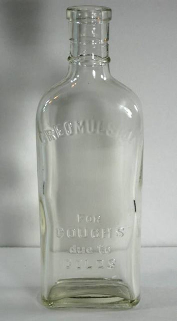1900's Antique Medicine Bottle Creomulsion For by CheapOldBottles