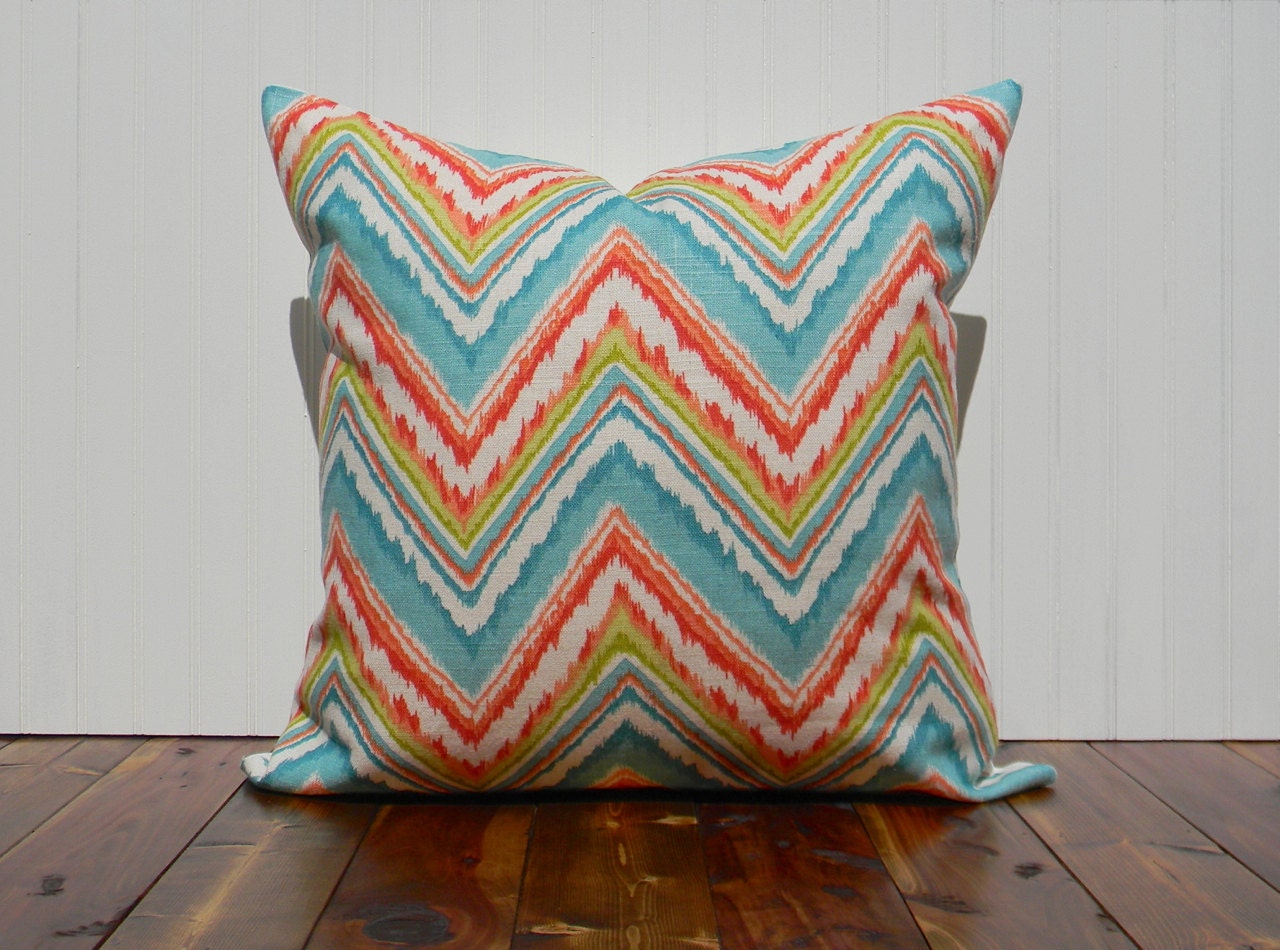 Decorative Pillow Covers, Linen Pillow Covers, Chevron Pillow Covers, 20 x 20 Pillows