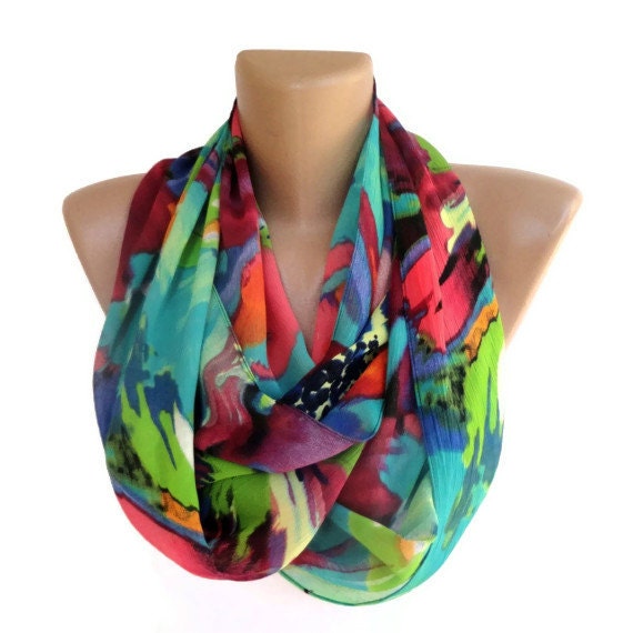 TODAY SALE summer scarf neon infinity scarf women scarves summer scarf