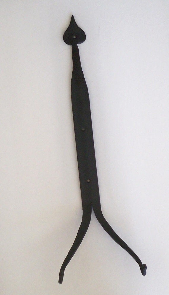 Iron wall plate holder mild steel black attaches by scottishlion