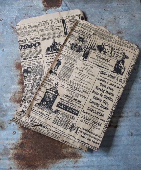Advertisement- Kraft Paper Bags-- 6-1/4 X 9-1/4 -- Lot of 20 -- Gift Bags -- Merchandise Bags Il_570xn