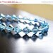 15% Off Sale Bridal Bracelet Swarovski Aquamarine Blue Sterling Silver Bella B1 Aqua AB Wedding Jewelry