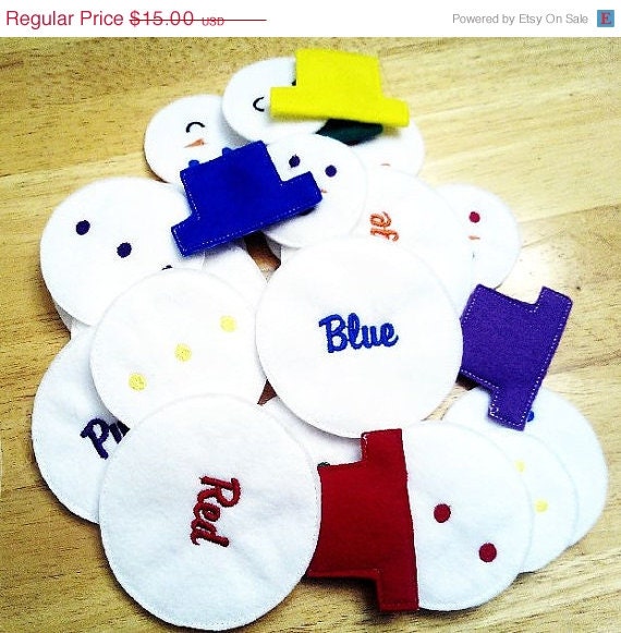 END OF YEAR Snowman color game educational practice your colors game learning toy Eco-Friendly felt game Il_570xn