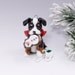 Greater Swiss Mountain Dog Ornament Christmas Cookies Porcelain