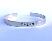 Relax- Cuff Bracelet - BlissfulBirdDesigns