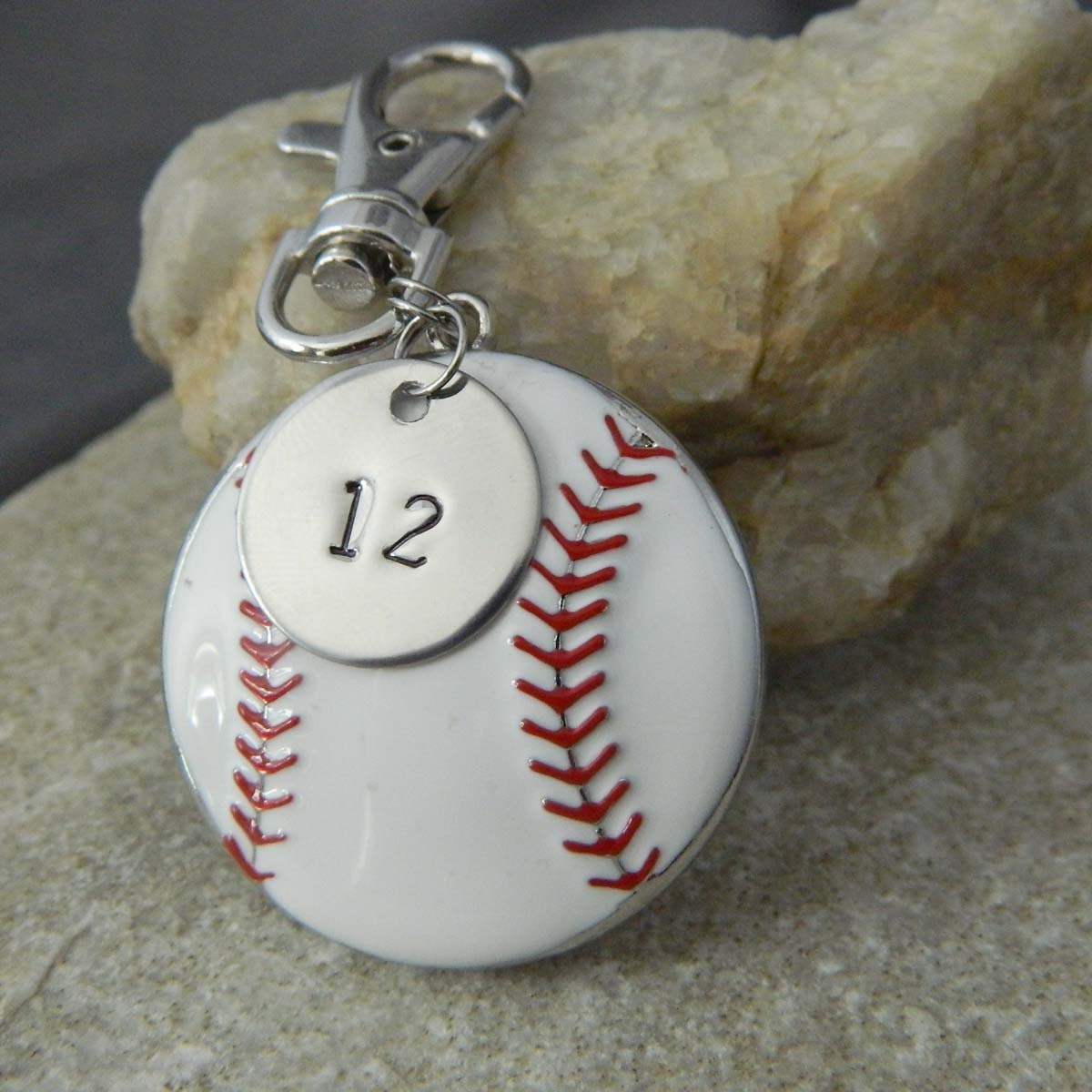 Personalized Number Baseball Bag Tag by WireNWhimsy on Etsy