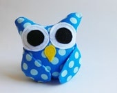 Owl stuffed toy with Rattle - Moonshine