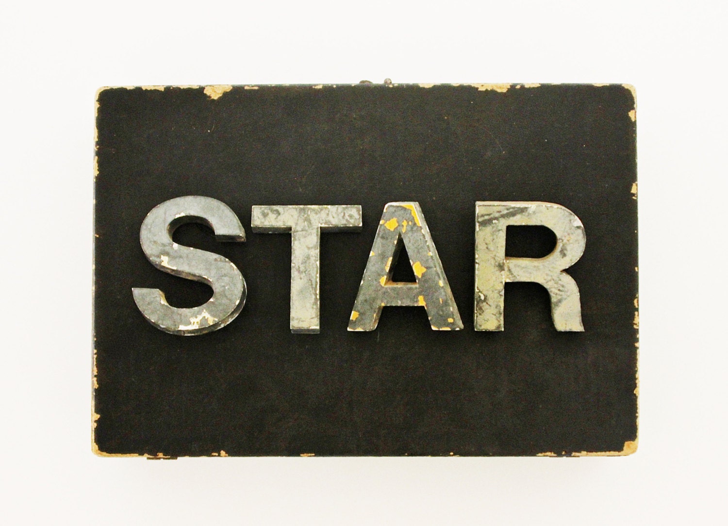 STAR - Vintage Letters - Vintage Marquee Letters - Large - Sign - Home Decor - Industrial - Metal - Supplies - NIght - becaruns