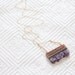 Rare Amethyst Druzy Slice Necklace