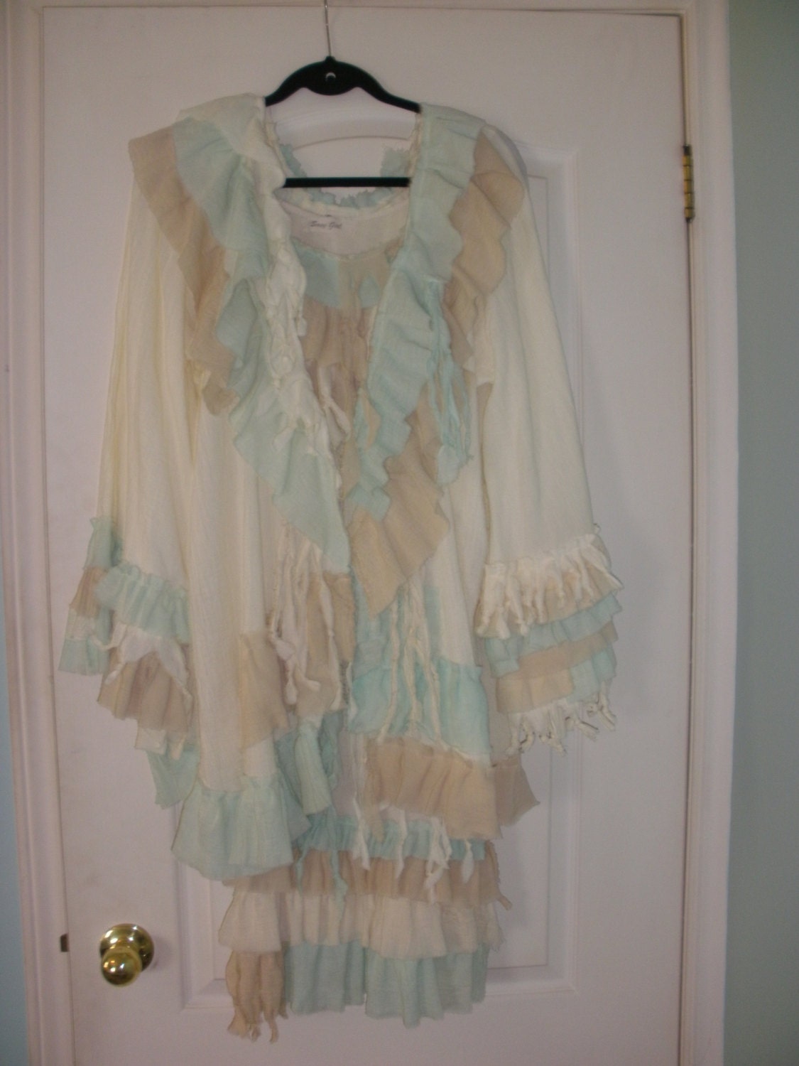 Agua Hand Dyed Ruffled Dress and Jacket Set with a Seaside Feel