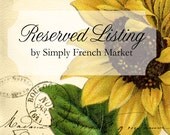 Norah's Reserved Listing