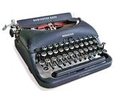1940s Remington Rand Deluxe Model 5 Portable Typewriter