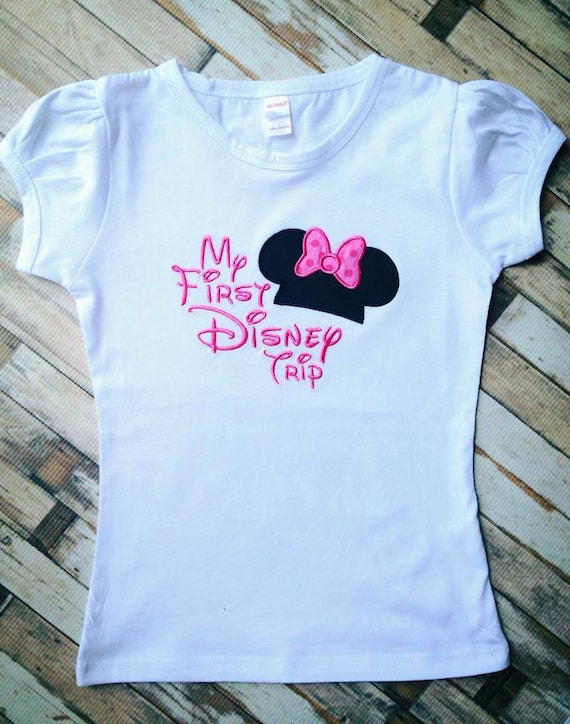 My First Disney Inspired Trip Shirt by LillysBowtique on Etsy