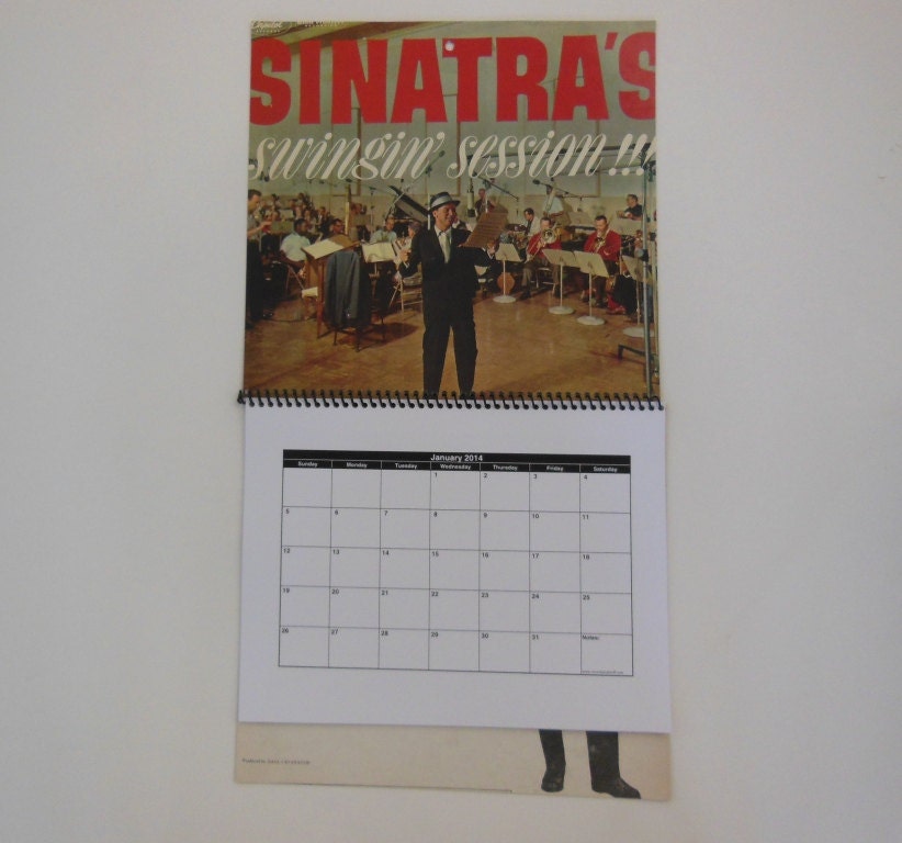 FRANK SINATRA Wall Calendar 2014 - Record Album Cover (Sinatra's Swingin' Session)