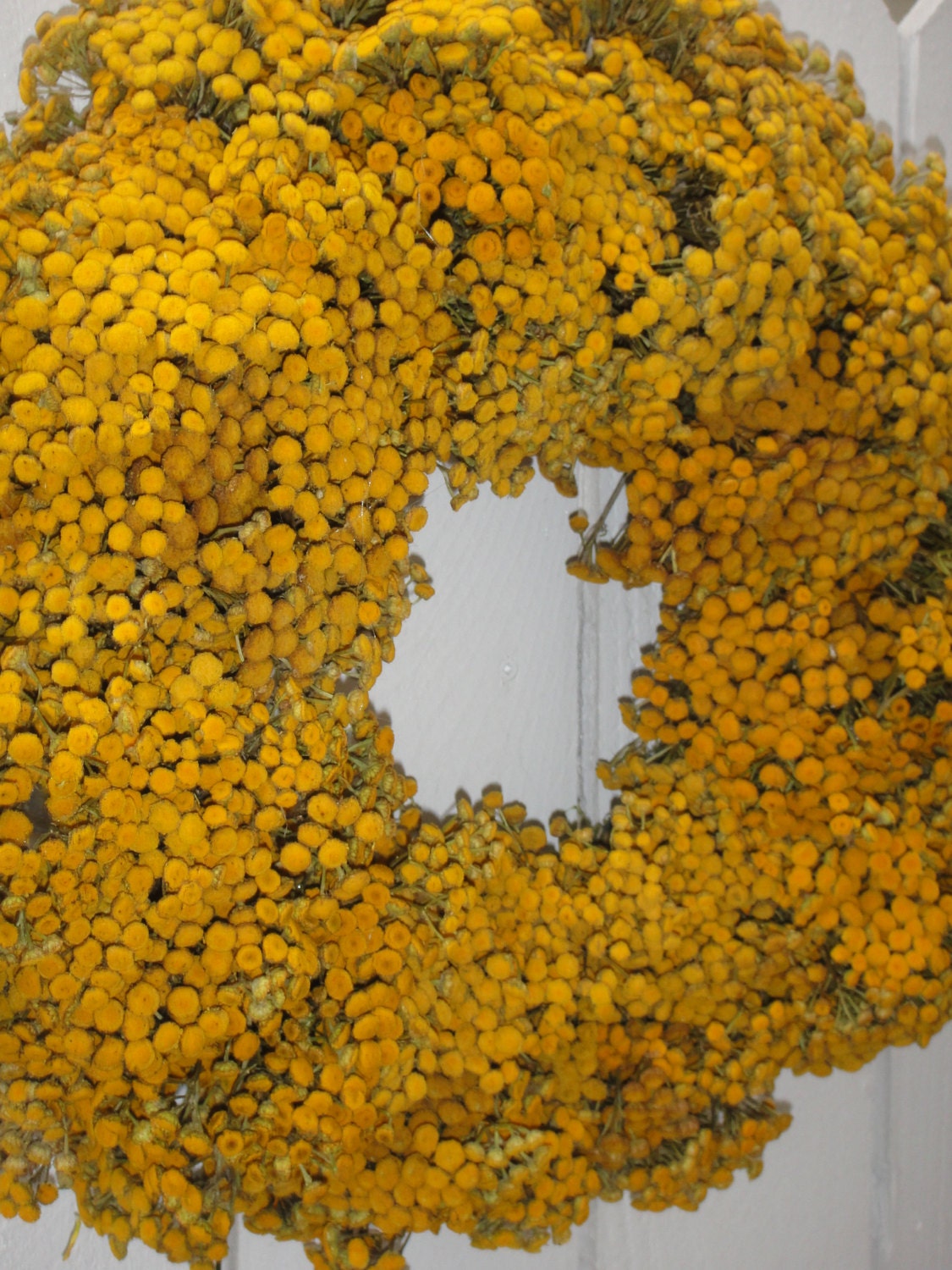 Harvest Wreath   Fall Wreath   Autumn Wreath   Golden Yellow Wreath  Hand Crafted Wreath  Autumn Decor - donnahubbard