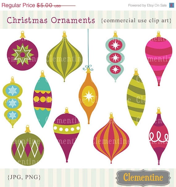 40% OFF SALE Christmas clip art images, Christmas clipart images, Christmas ornament clip art royalty free- Instant Download Il_570xn