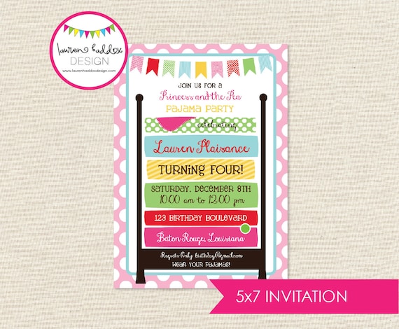 DIY, Princess and the Pea INVITATION ONLY Il_570xn