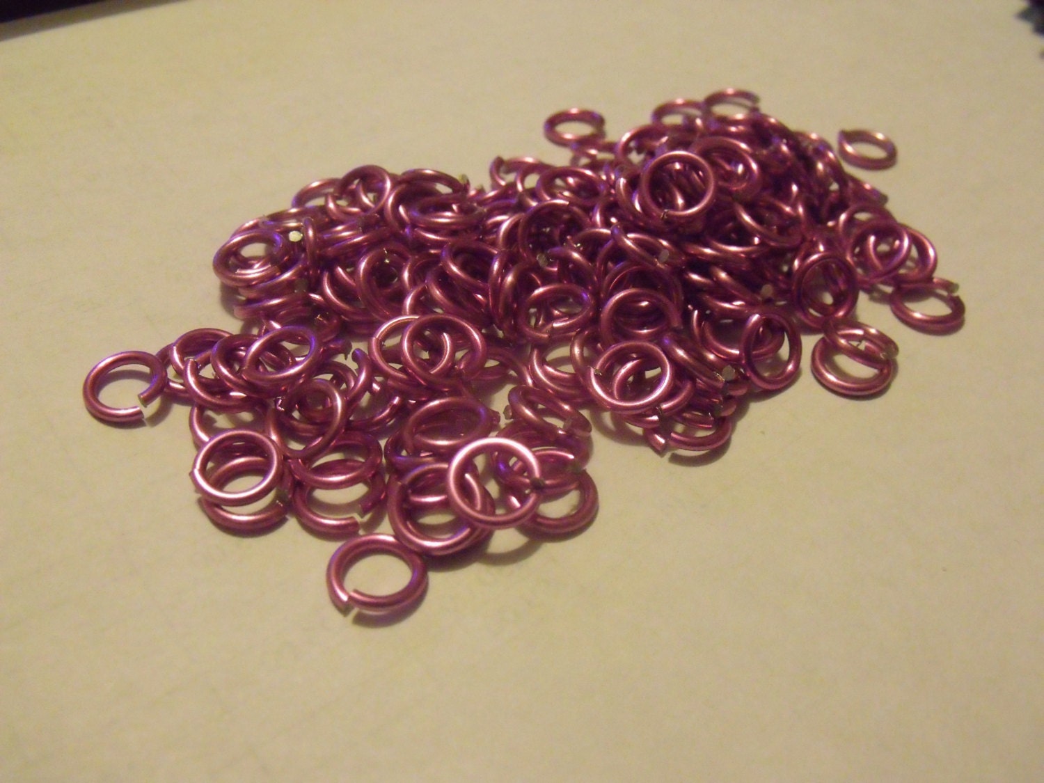 Destash of purple, silver, and blue jump rings