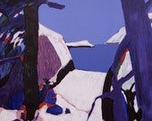 Large Vintage Lithograph "Provenze"  by Gabriel Godard