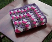 crochet Mini Blanket Basket Stuffer Layering Newborn Photopgraphy Photo Prop granny square