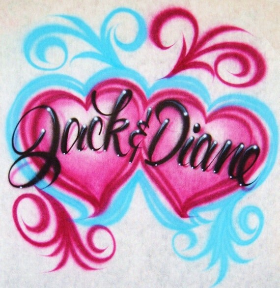 airbrush t shirt design ideas for couples