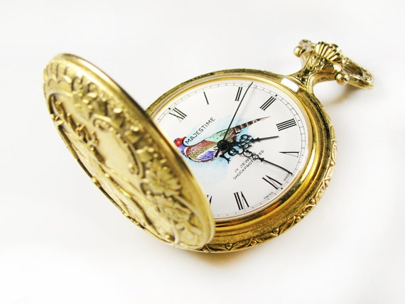 Vintage Majestime Pocket Watch / Swiss Made Pocket by MyChouChou