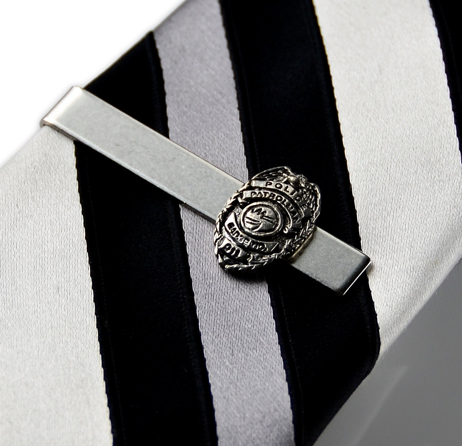 Police Badge Tie Clip Tie Bar Tie Clasp Business by Mancornas
