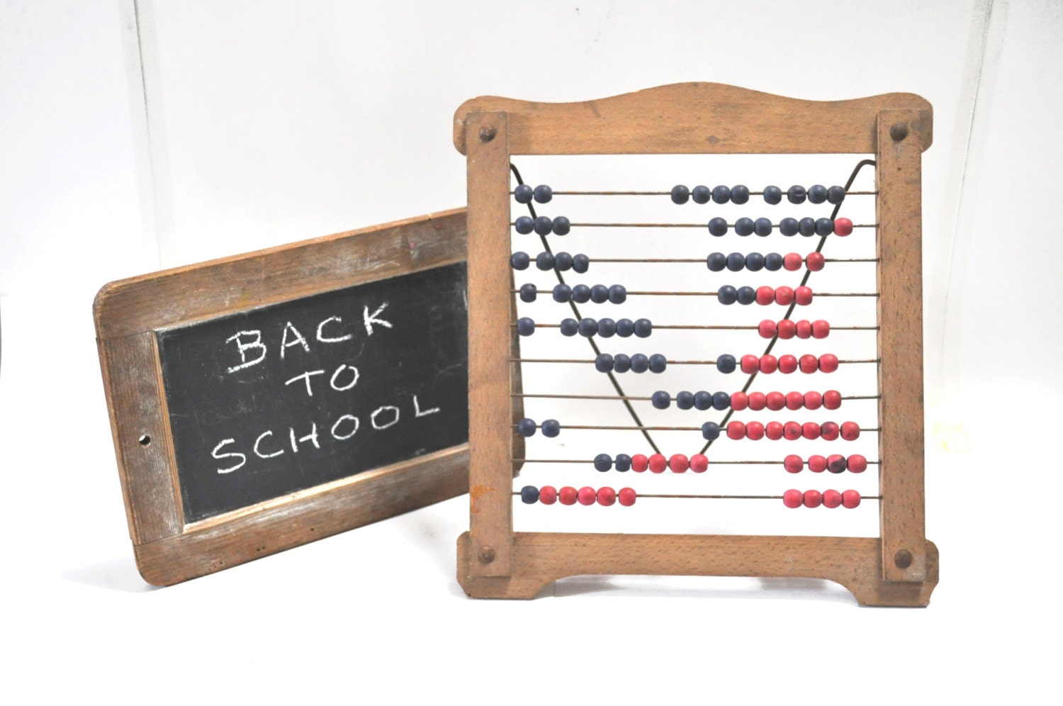 Vintage french wooden abacus toy Back to school - verylilly