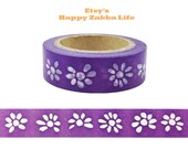 Japanese Washi Masking Tape - Purple Fasination 05 - 11 yards