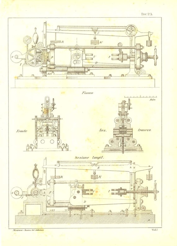 Technical Drawing Drafting Machines 1900s Black by CarambasVintage