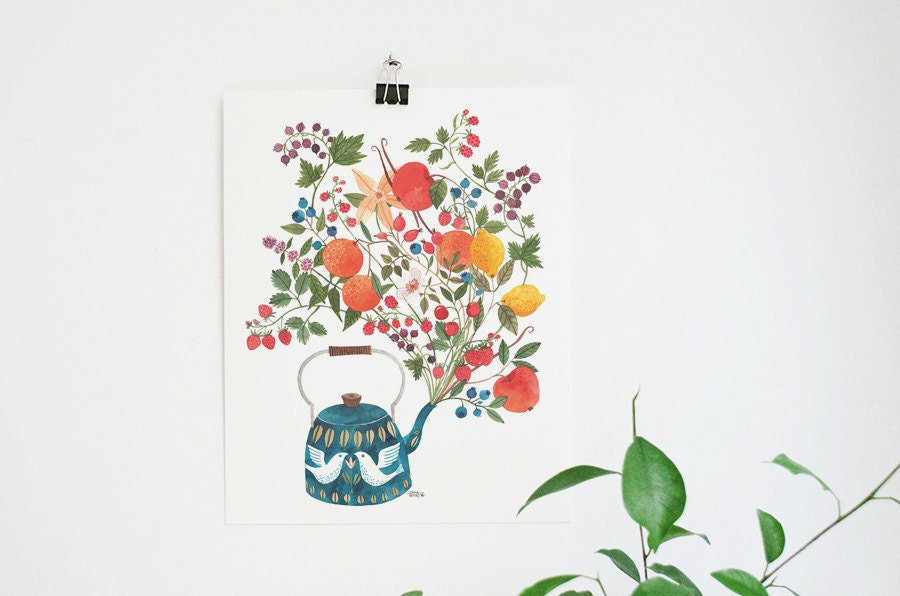 A teapot's Dream art print - oanabefort