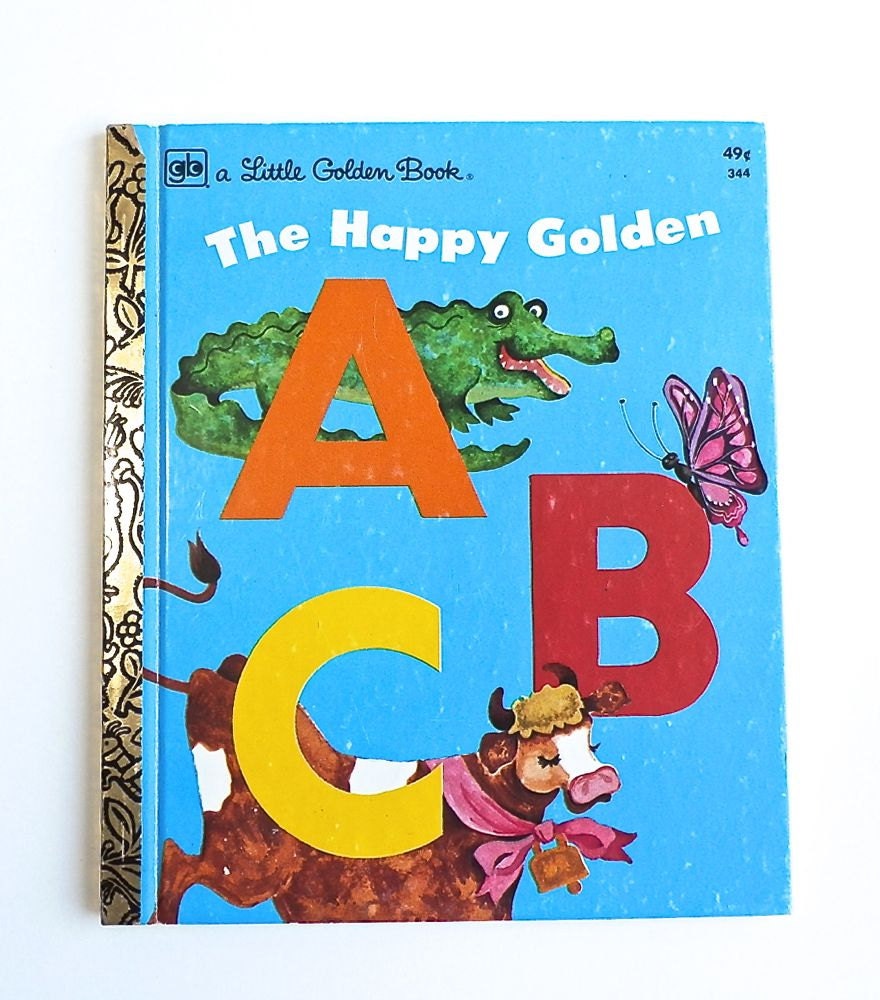 Vintage Little Golden Book Abcs Alphabet Back By Sunshinebooks