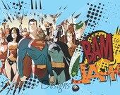 Superhero Placemats