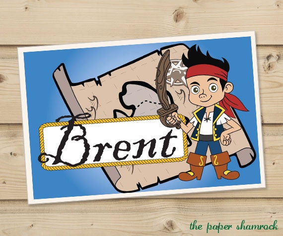 Jake and the Neverland Pirates - Kids Personalized Placemat, Customized Placemats for kids, Kids Placemat, Personalized Kids Gift Il_570xn