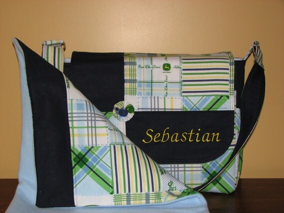 Made To Order John Deere Bags and Changing Pad You Pick by ksfarm1